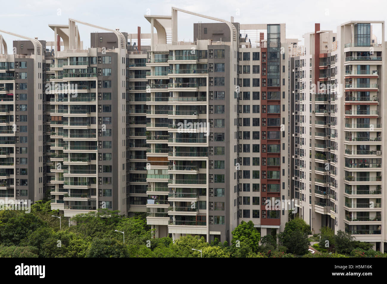 Apartment complex in the suburbs of Guangzhou, China Stock Photo Alamy