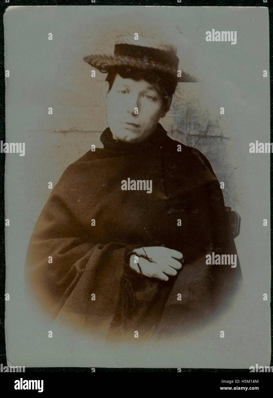 Mary A Marr, arrested for stealing a sailor's bag Stock Photo