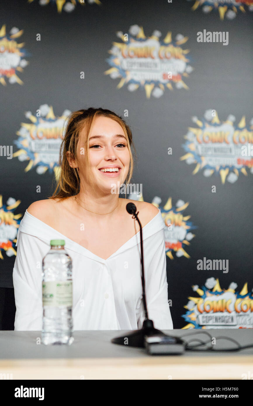Alycia Debnam-Carey, Australian actress known from the AMC series ‘Fear the Walking Dead’, attends a fan meeting at Comic Con Co Stock Photo