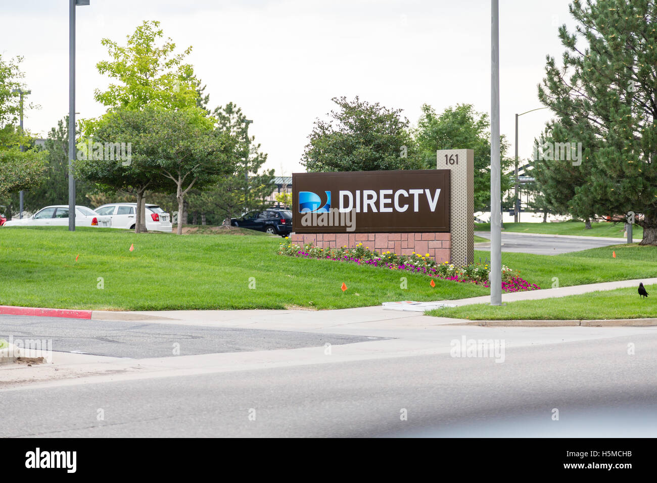 Direct TV Sign in Denver Stock Photo