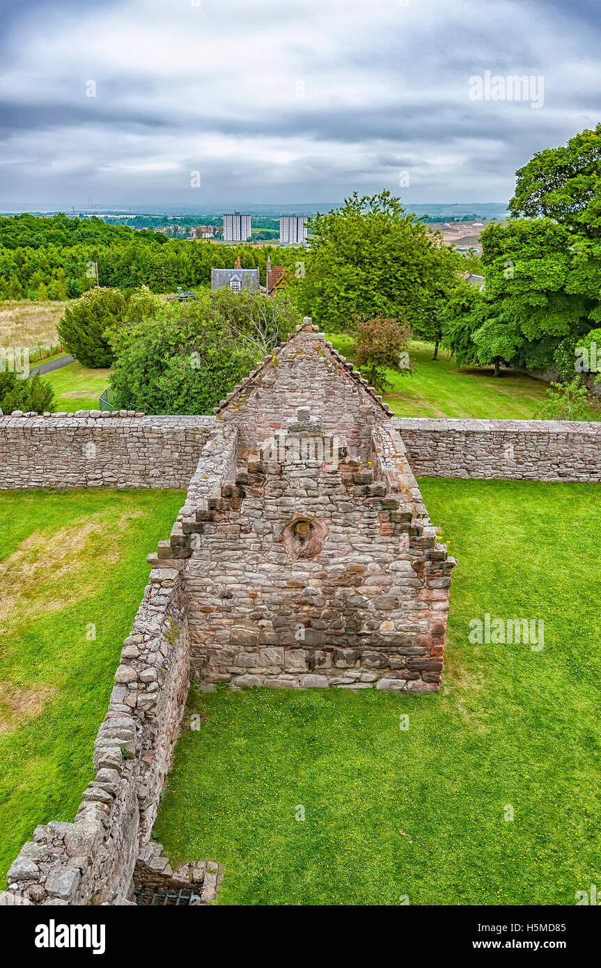 Image of a small chapel on the grounds of Craigmillar castle, Edinburgh, Scotland. Stock Photo