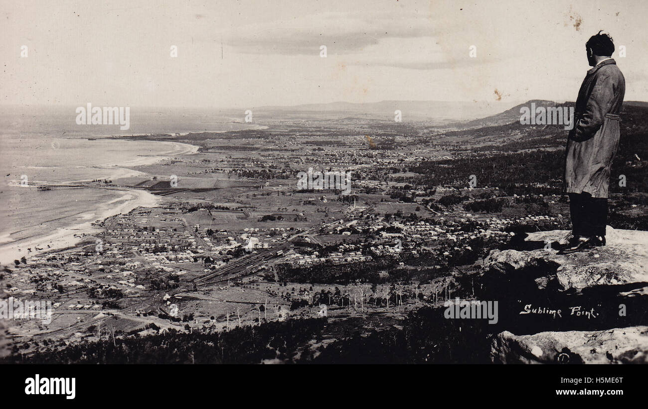 Sublime Point Lookout Wollongong circa 1925  [RAHS Photograph Collection] Stock Photo