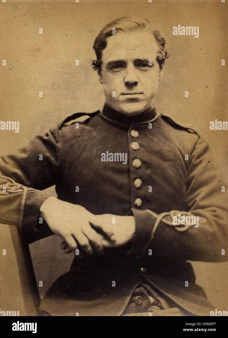 John Thomas, soldier, convicted of stealing slippers Stock Photo