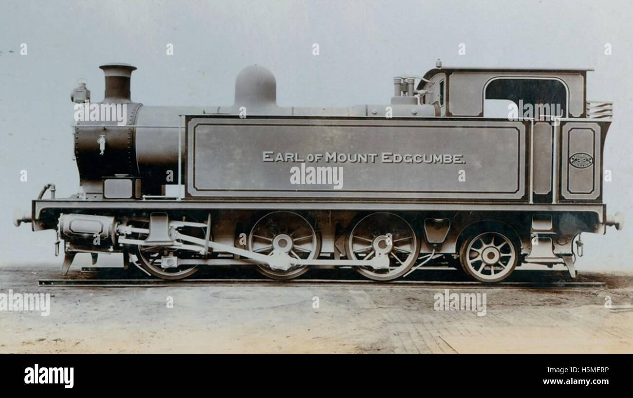 Side tank engine 'Earl of Mount Edgcumbe' Stock Photo