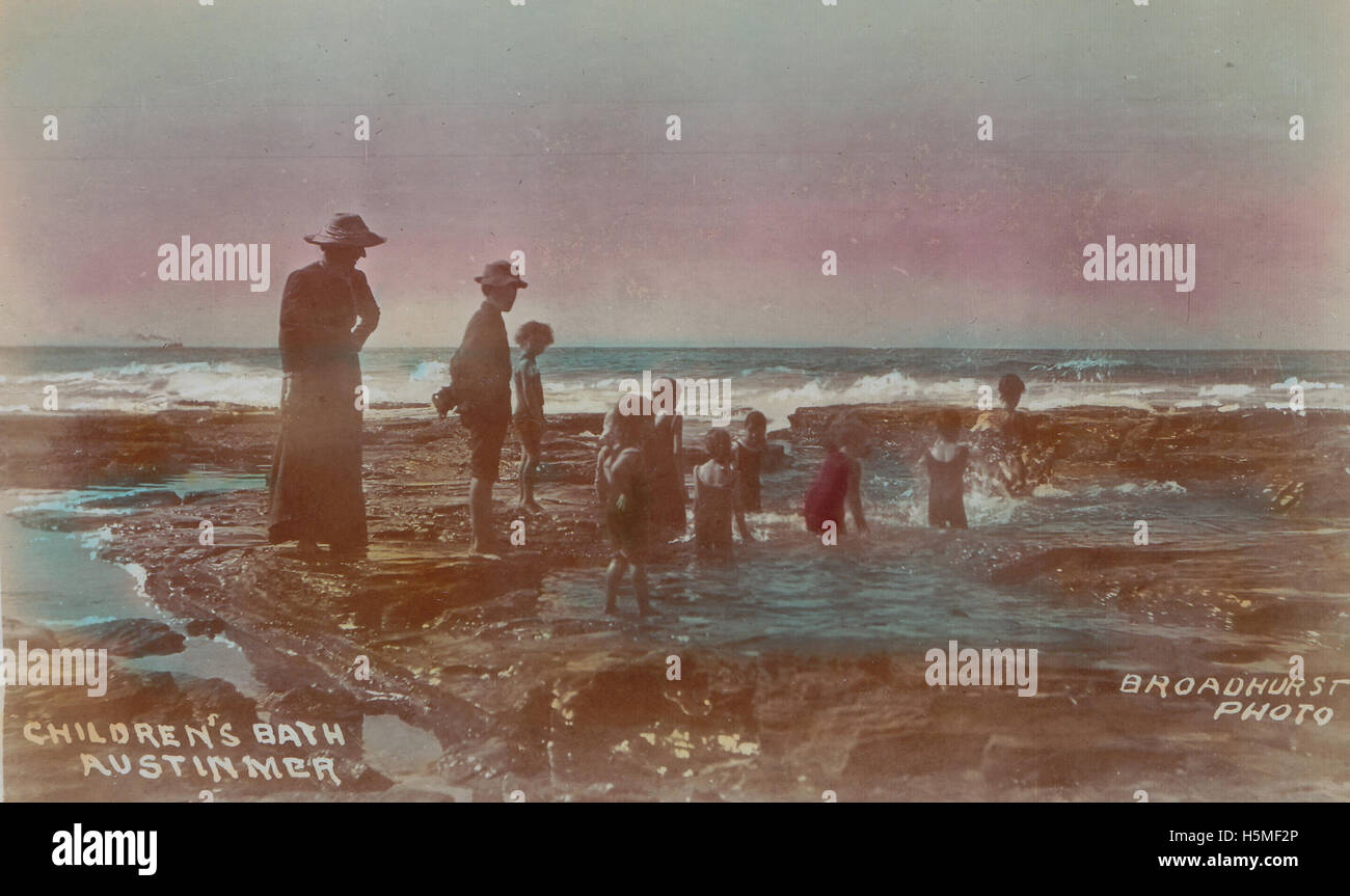 Childrens' baths Austinmer Beach undated [RAHS Photograph Collection] Stock Photo