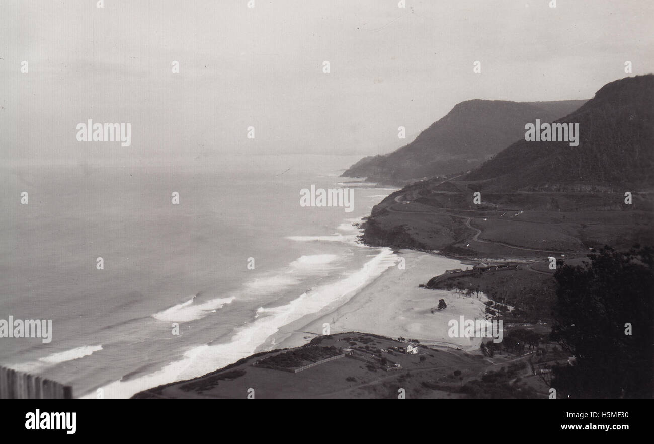 Stanwell Park Wollongong, possibly from Bald Hill 1931 [RAHS Photograph Stock Photo