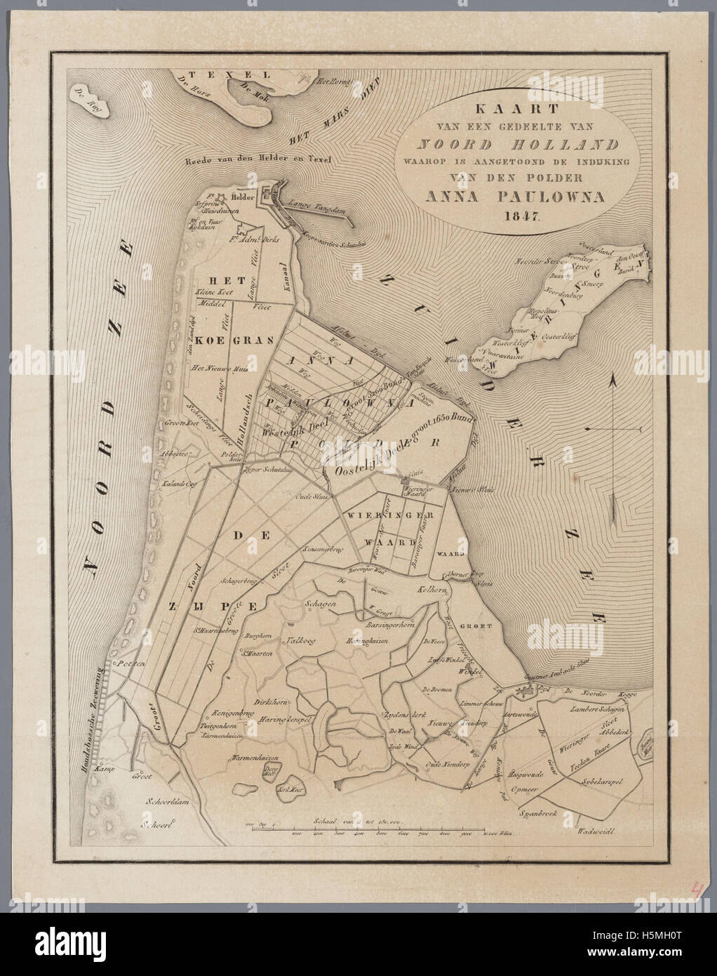Anna Paulowna polder 1847 261 Stock Photo Alamy