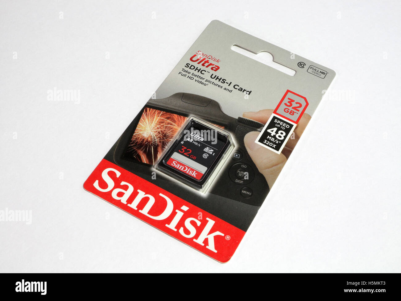 Sandisk Memory card in packaging Stock Photo Alamy