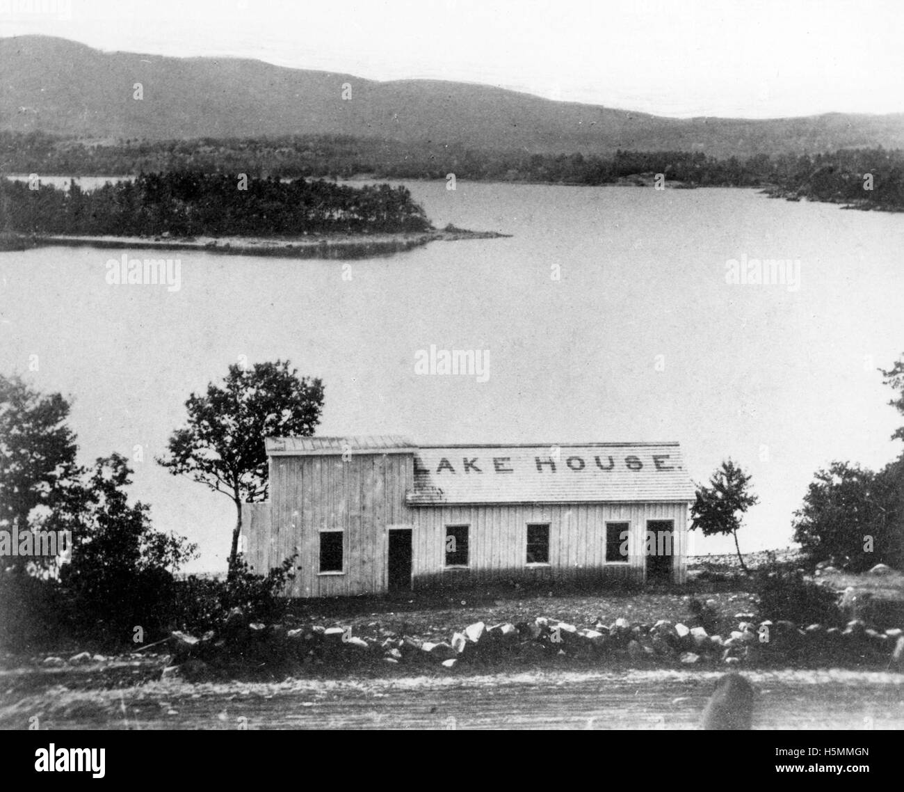Lincolnville, ME Lake House at Megunticook Lake, built in 1892. Photo