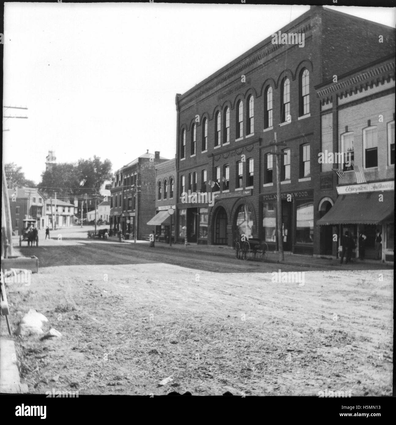 Photograph shows street scene Black and White Stock Photos & Images - Alamy