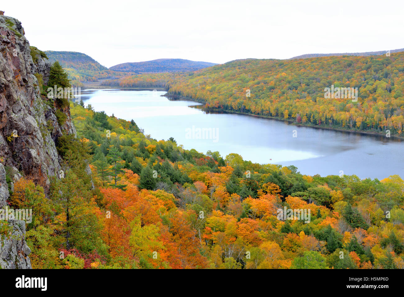 Lake of the Clouds, Porcupine Mountains, upper Michigan Stock Photo Alamy