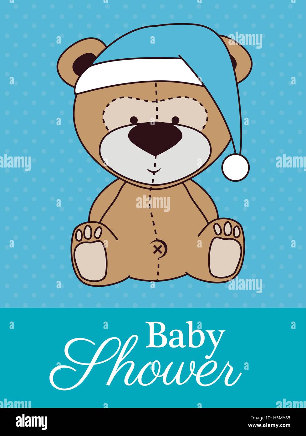 baby shower invitation with cute animal Stock Vector Image & Art - Alamy