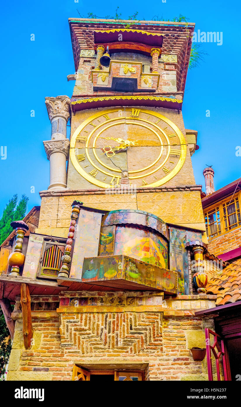 All the elements of the leaning tower of Puppet Theatre, look like