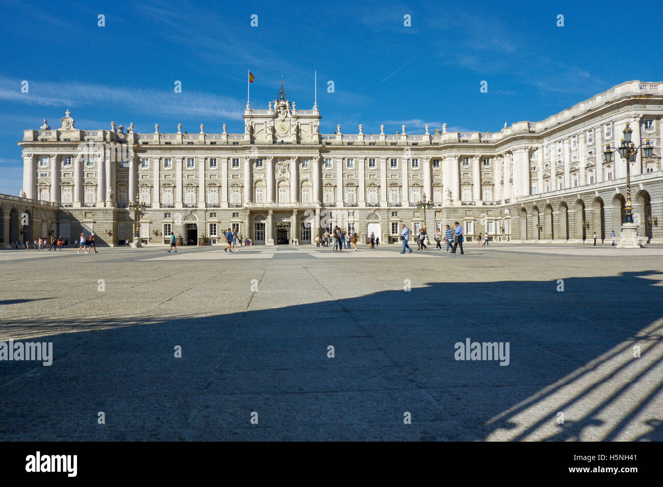 Facade of the palacio real royal palace hi-res stock photography and ...