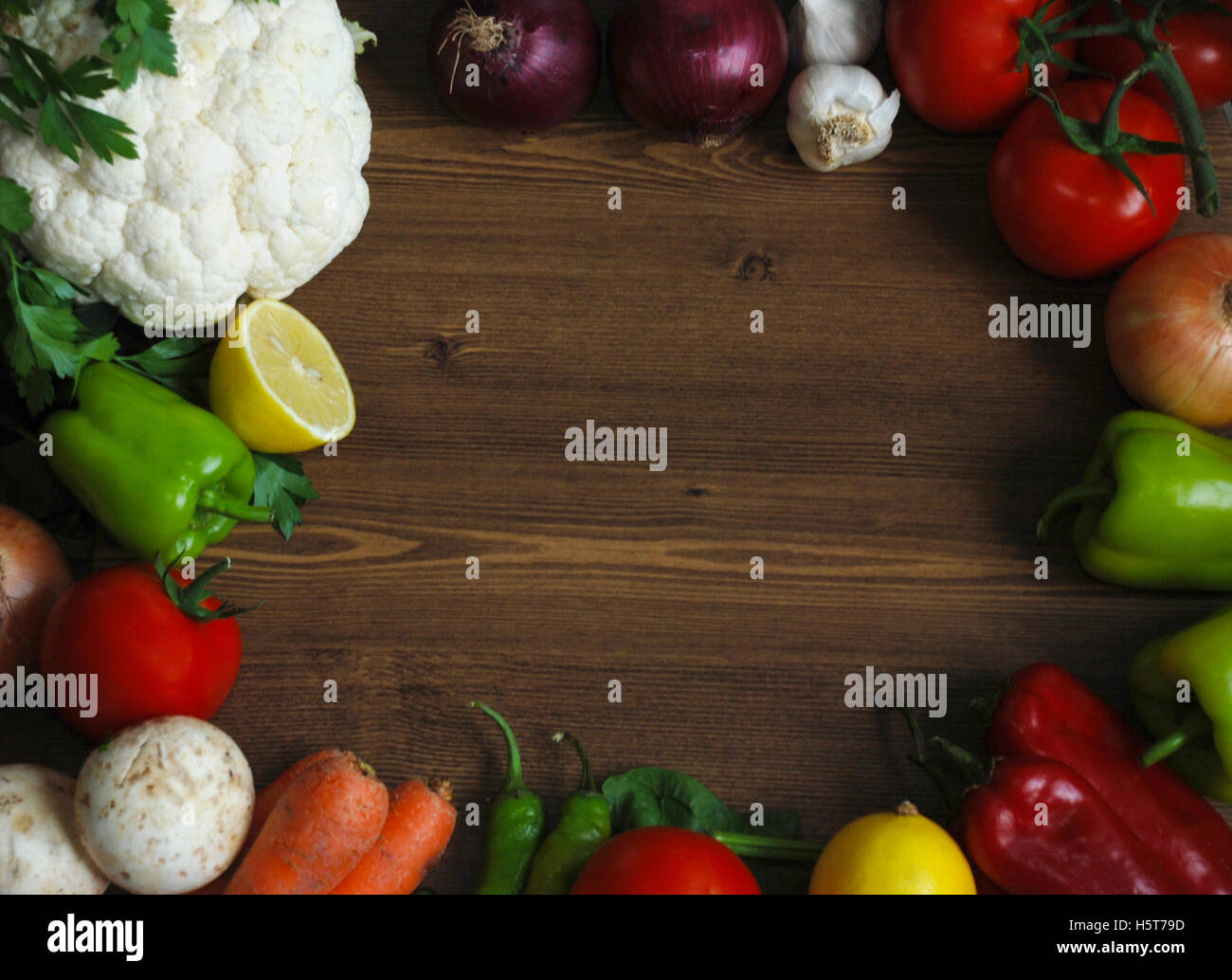 Healthy organic vegetables Stock Photo