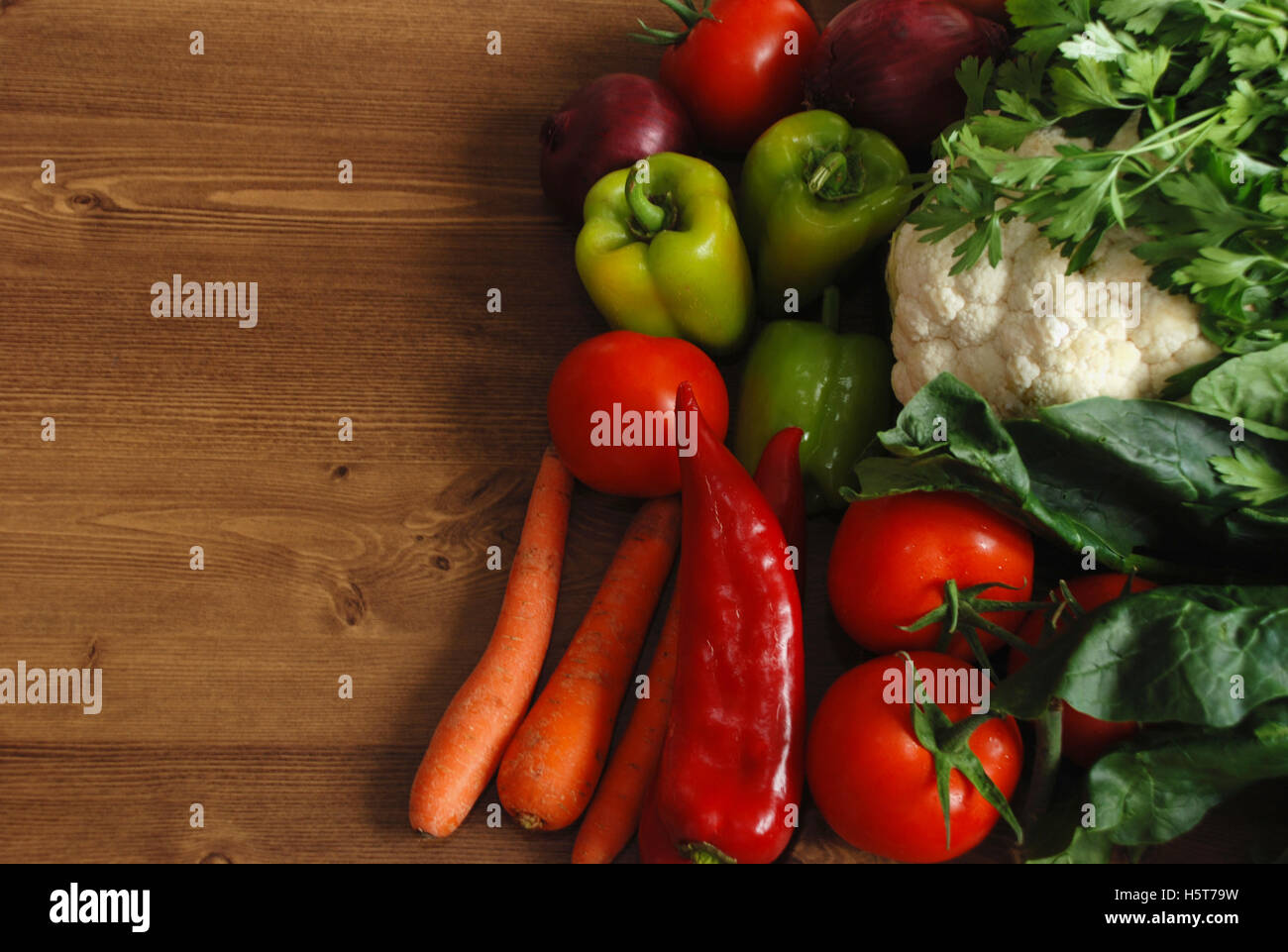 Healthy organic vegetables Stock Photo