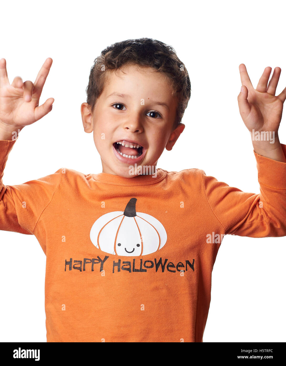 Boy and pumpkin hires stock photography and images Alamy