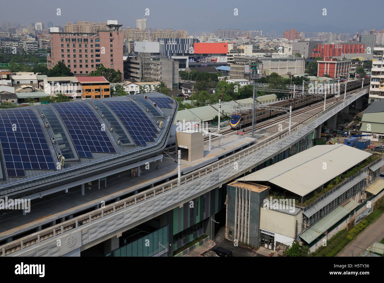 New train station in Taichung, Taiwan Stock Photo