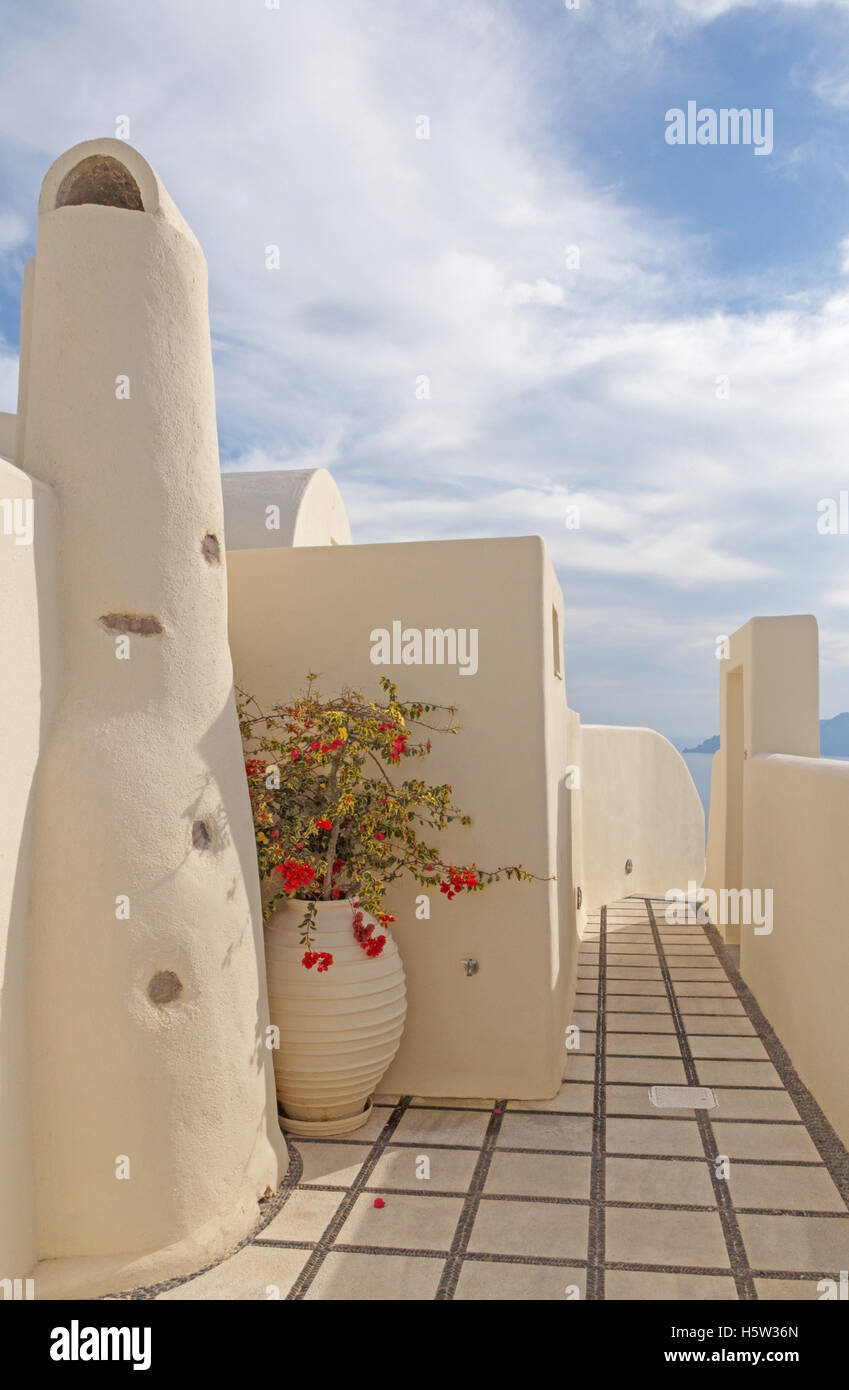 pass in Oia on Santorini Stock Photo