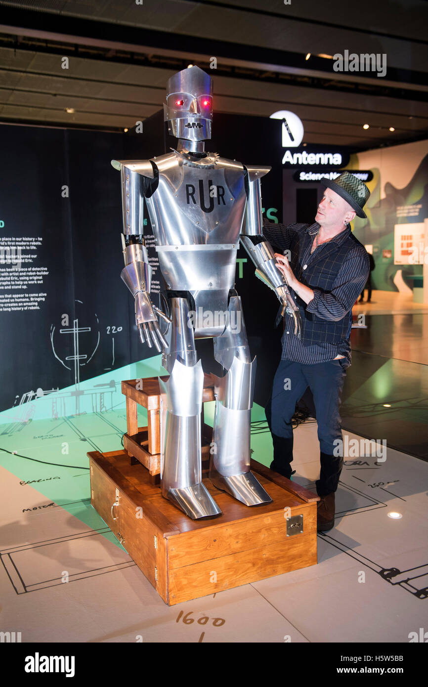 UK's first robot Eric built Captain William Richards in Stock Photo Alamy