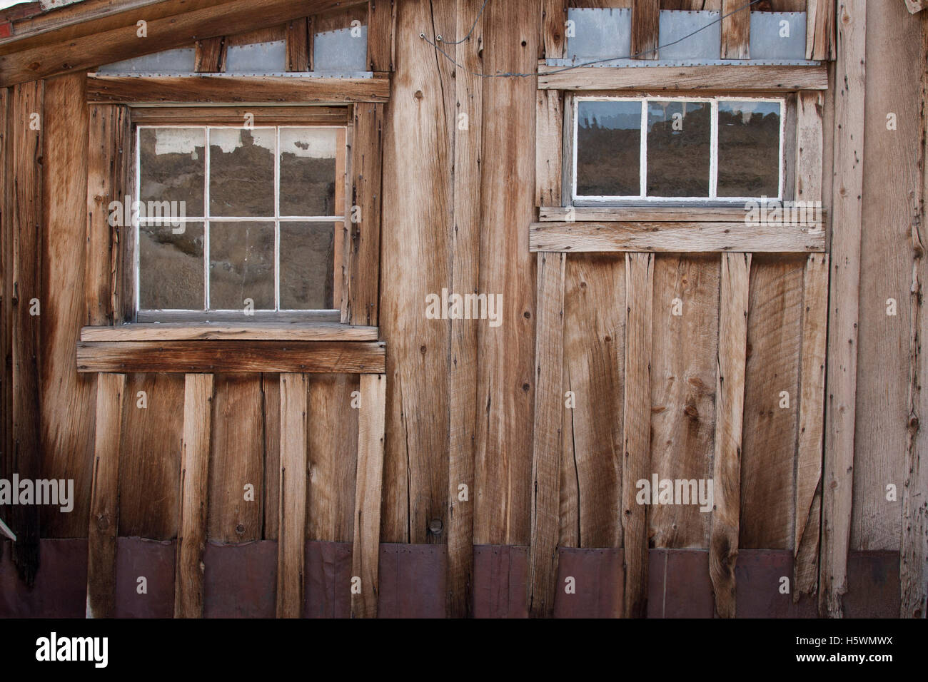 Bodie, California, a ghost town that was once a booming mining town. Stock Photo