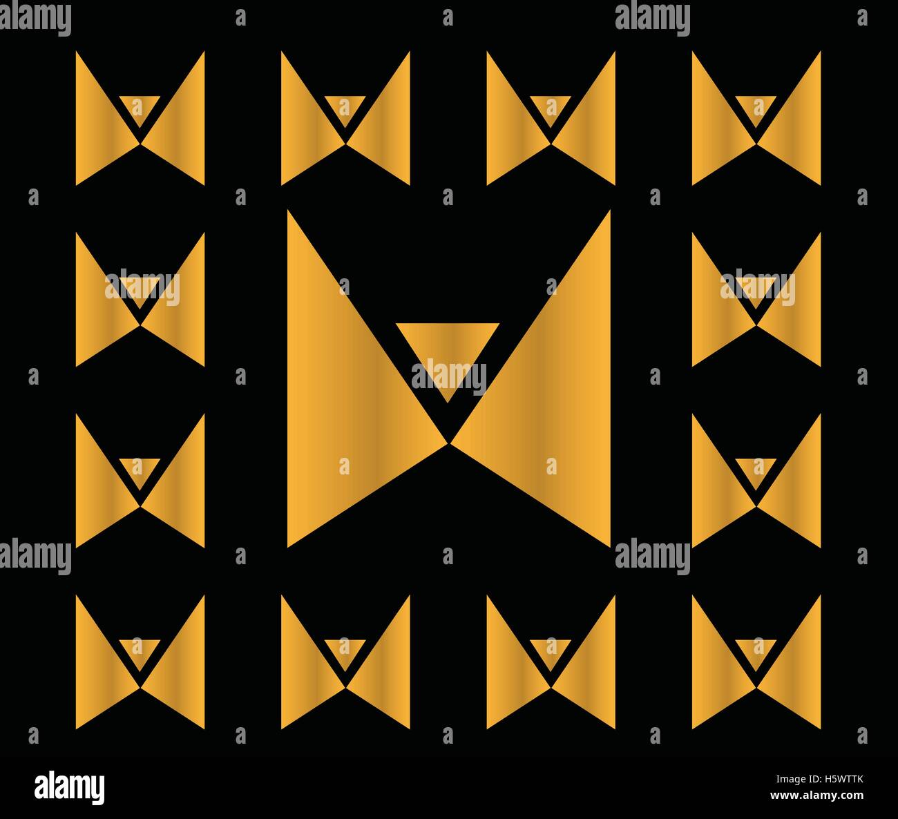 Abstract Butterfly Icon On The Black Background Stock Vector Image ...