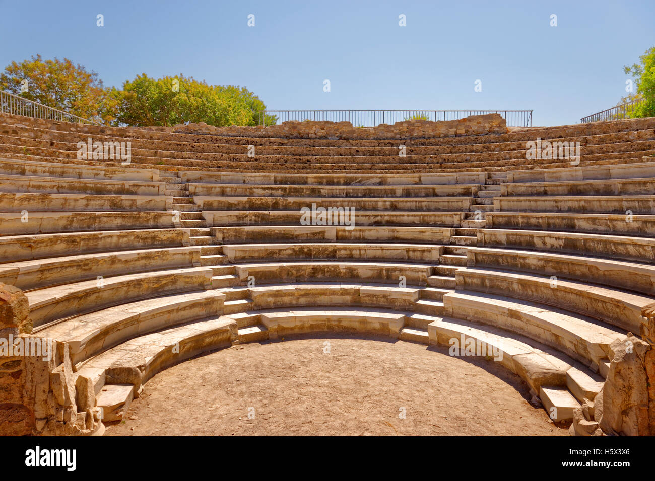 Odeon roman amphitheatre at Kos, Kos Island, Dodecanese Group, Aegean Sea, Greece Stock Photo