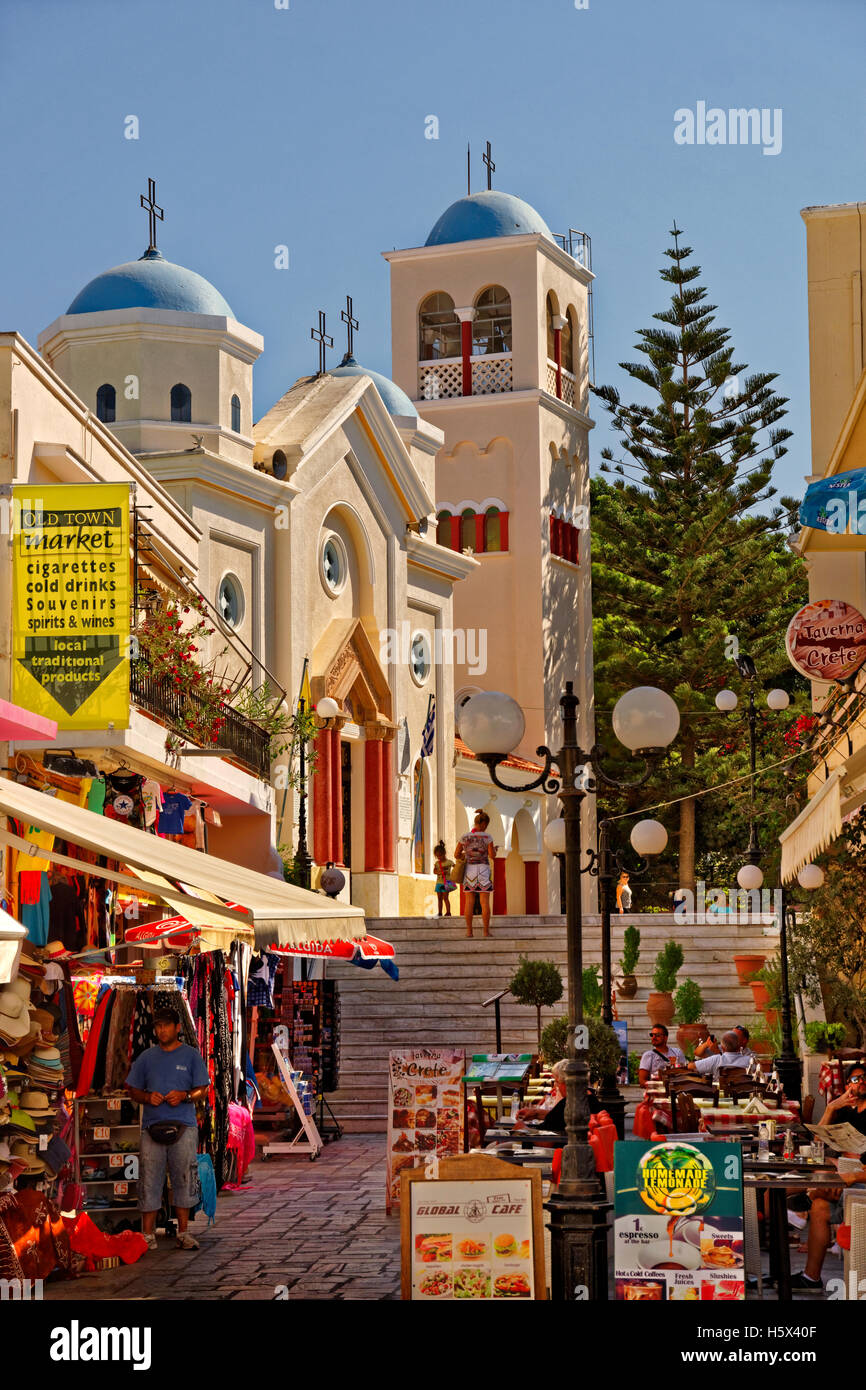 St. Paraskevi Greek Orthodox Church at Kos town, Island of Kos, Dodecanese Group, Greece. Stock Photo