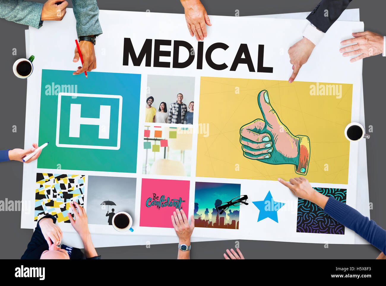 Hospital Healthcare Treatment Cure Concept Stock Photo - Alamy