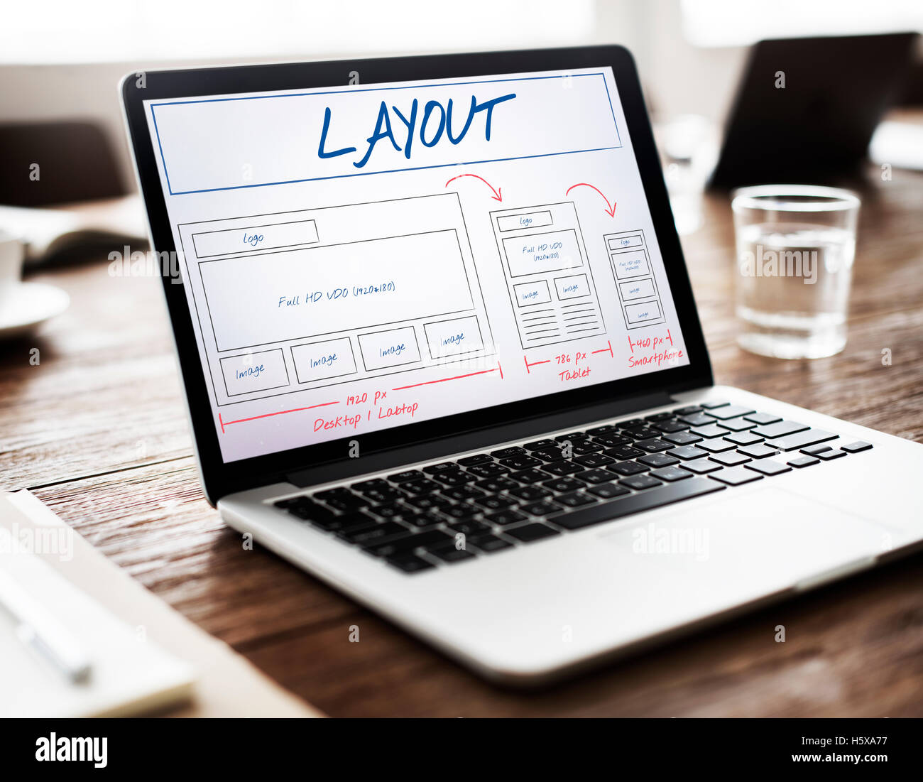 Web Layout Content Coding Template Data Design Concept Stock Photo - Alamy