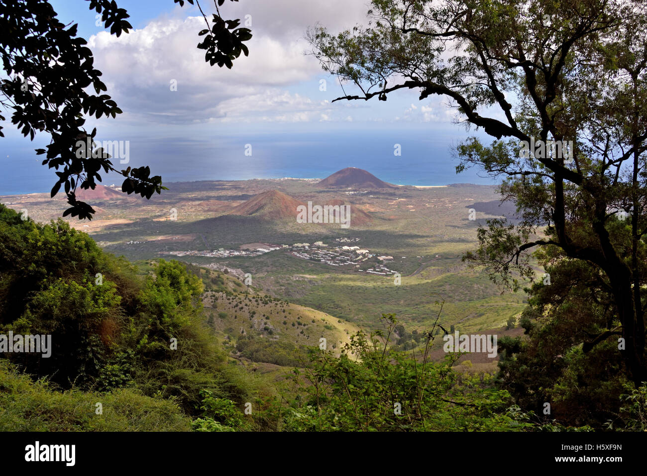 The RAF base at Travellers Hill with Goergetown and Cross Hill in the