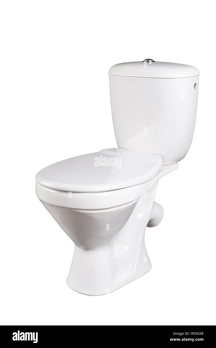 toilet bowl isolated on white Stock Photo - Alamy
