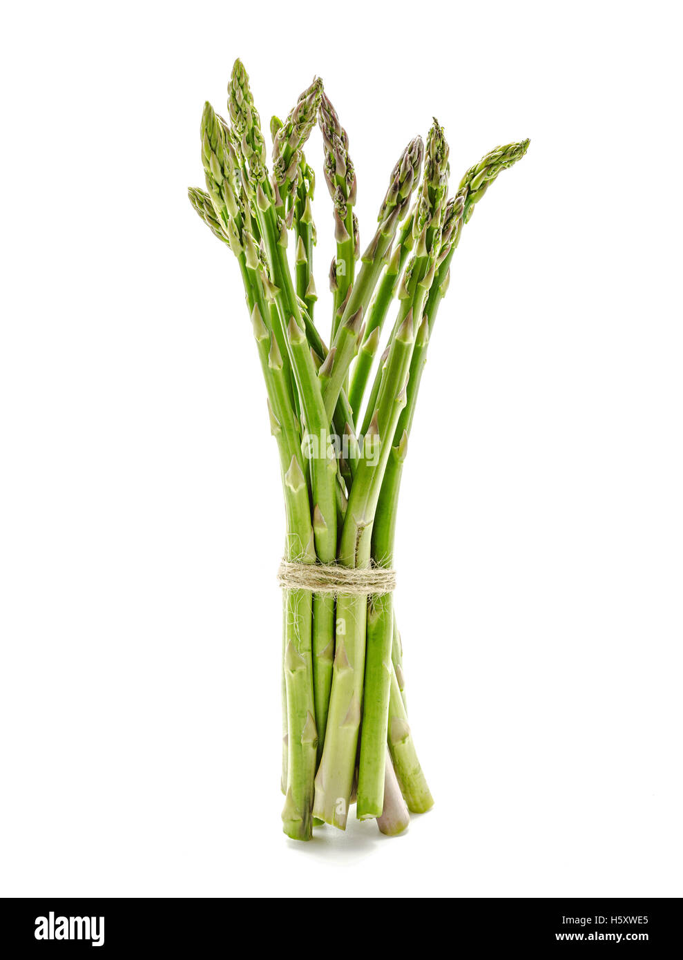 Fresh asparagus isolated on white Stock Photo Alamy