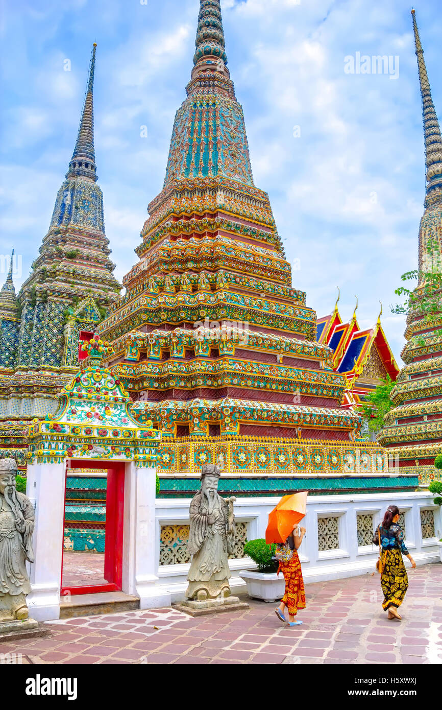 Wat Pho Temple in Bangkok, Thailand Stock Photo - Alamy