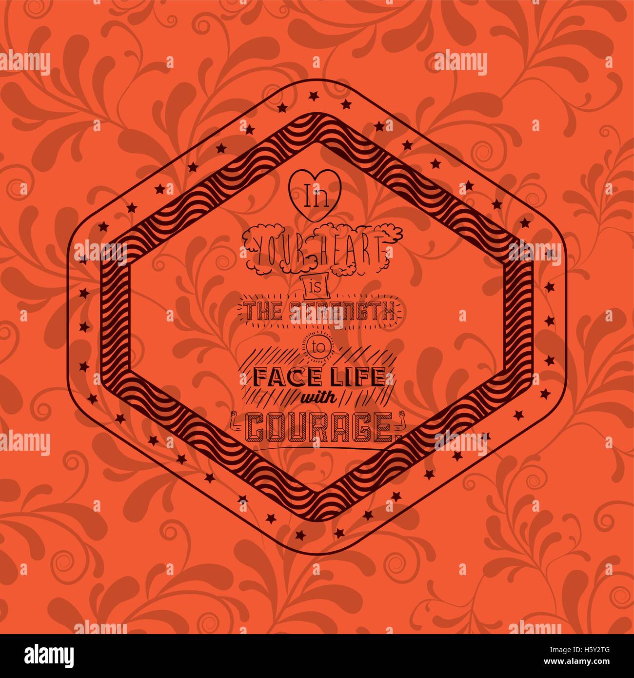 Attitude phrase inside frame design Stock Vector Image & Art - Alamy