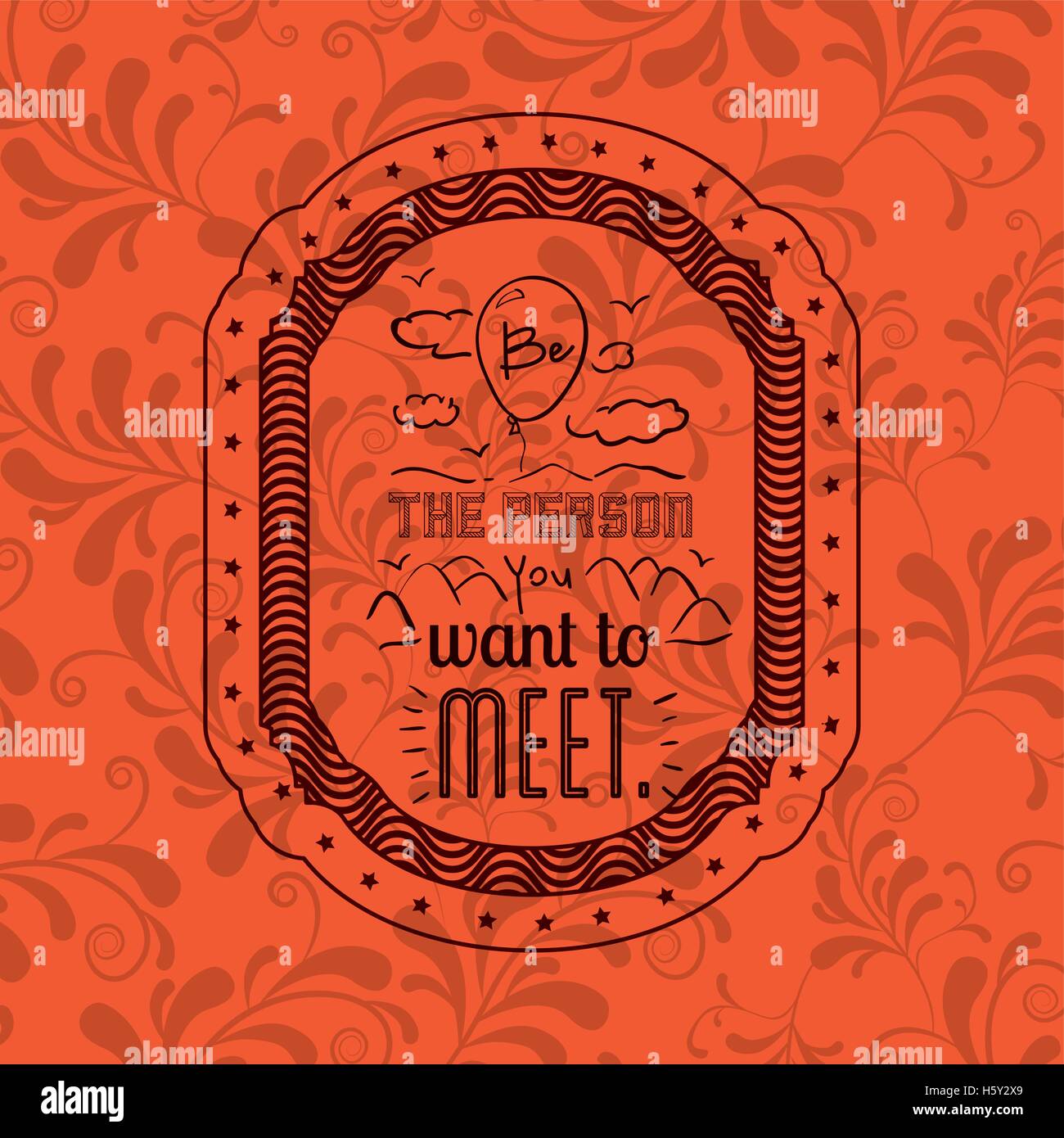 Attitude phrase inside frame design Stock Vector Image & Art - Alamy