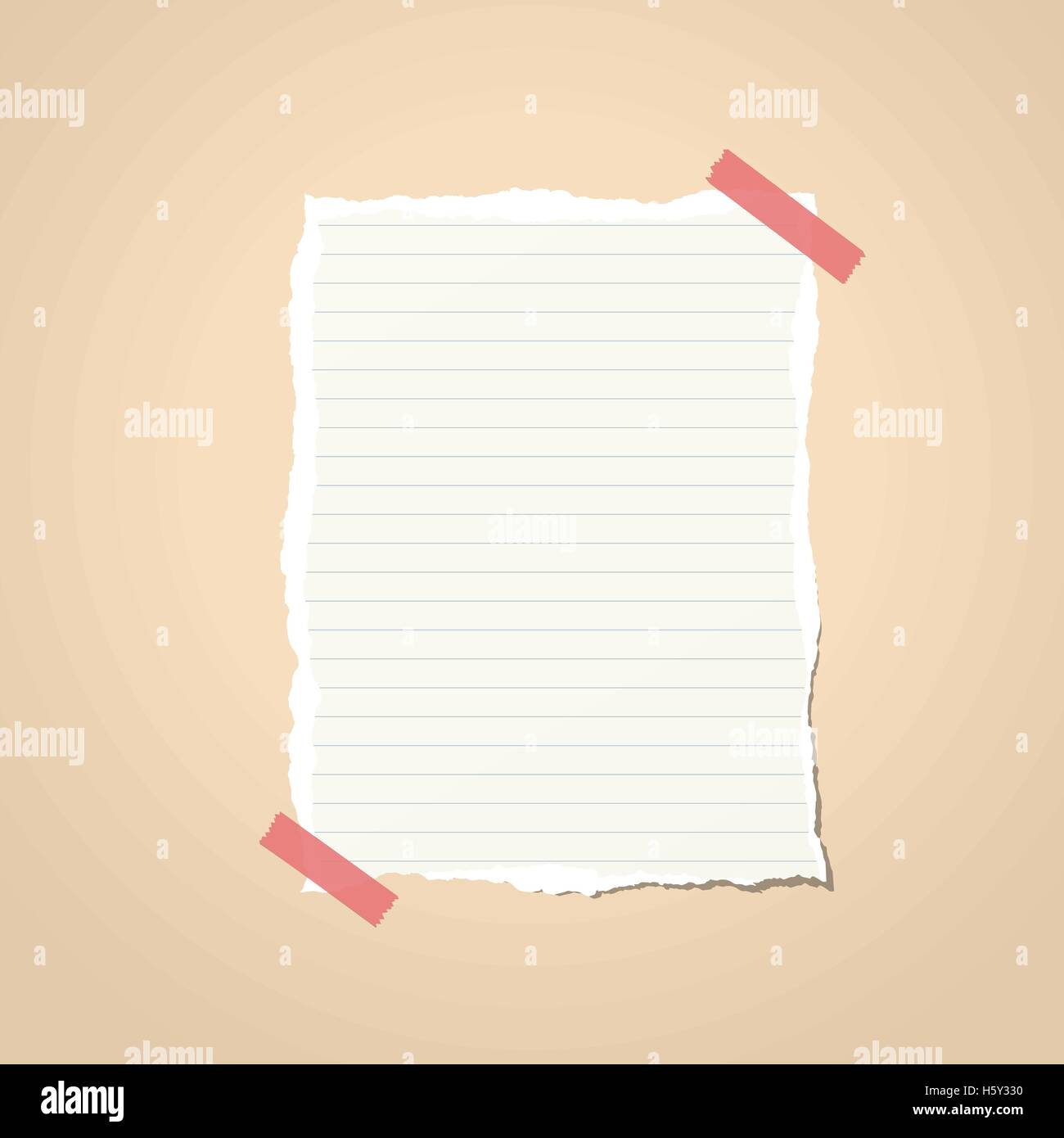 Notebook Paper drawing Stock Vector