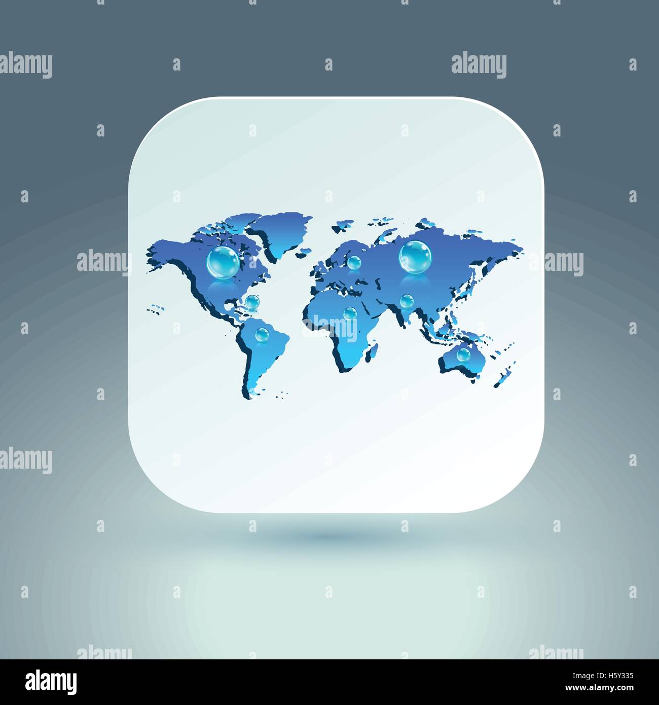 Map icon for application on grey background Stock Vector Image & Art ...