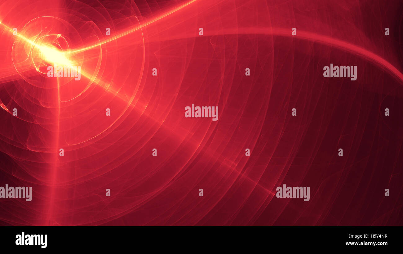 glowing red curved lines over dark Abstract Background space universe