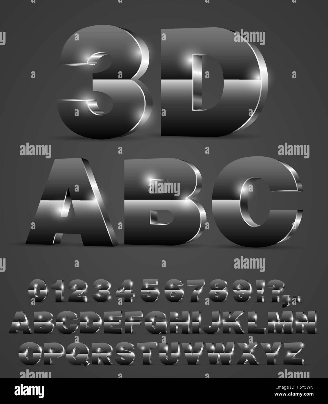 alphabet vector font Stock Vector Image & Art - Alamy