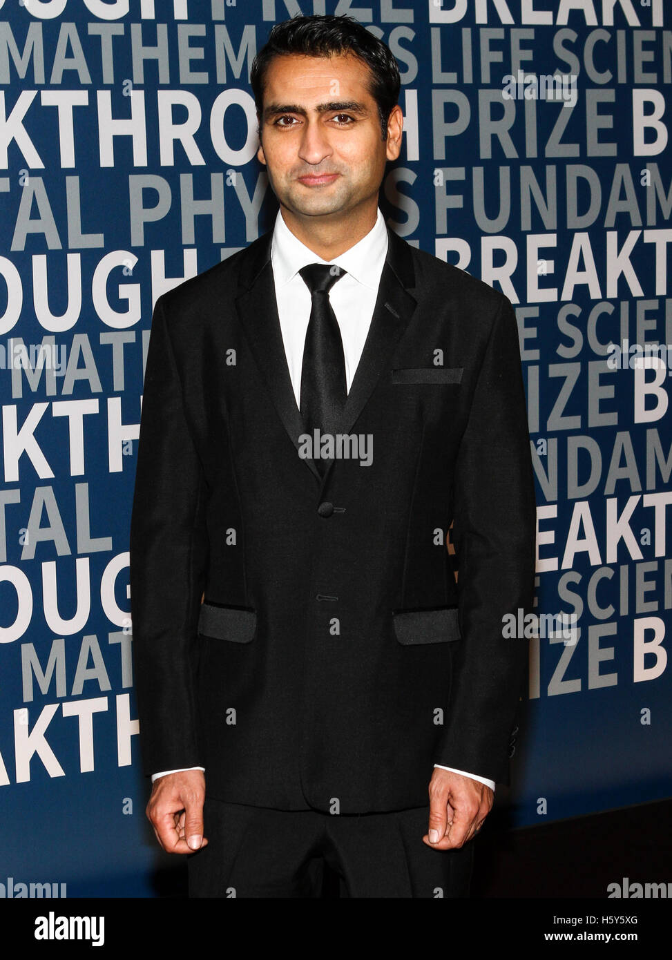 MOUNTAIN VIEW, CA - NOV 8:  Actor Kumail Nanjiani of the television series Silicon Valley attends the a, California. (Photography by Christopher Victorio for The Photo Access). Stock Photo