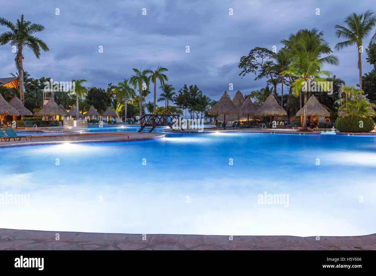 Tambor, Costa Rica June 22 Beautiful swimming pool at the Barcelo