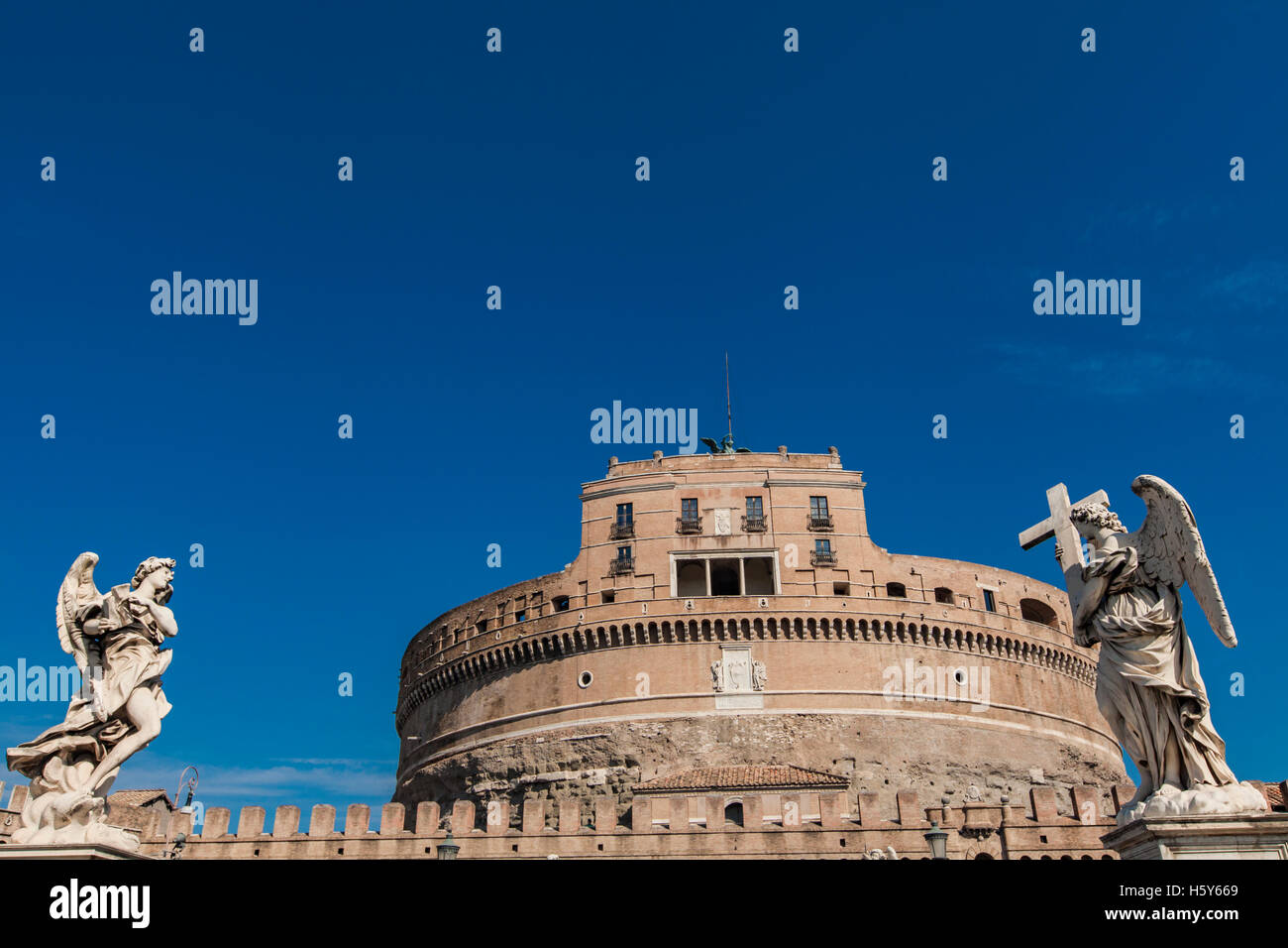 View at Castel Sant' Angelo, Rome, Italy Stock Photo