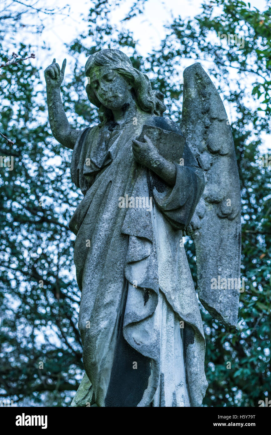 Ancient stone angel statue Stock Photo Alamy