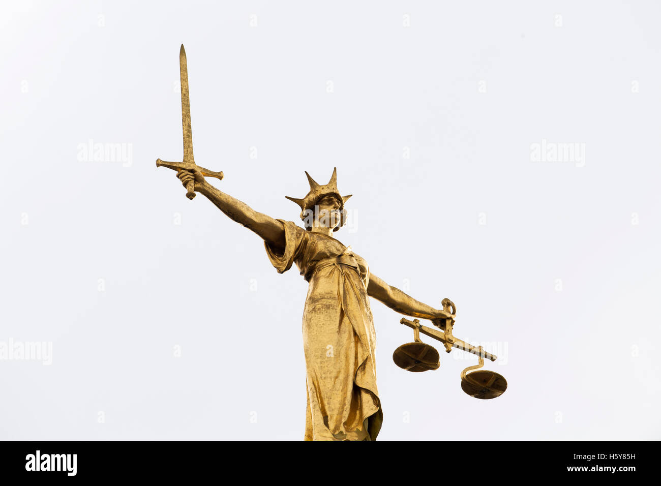 Old Bailey is the statue of Justice; she stands 60m (200ft) above the