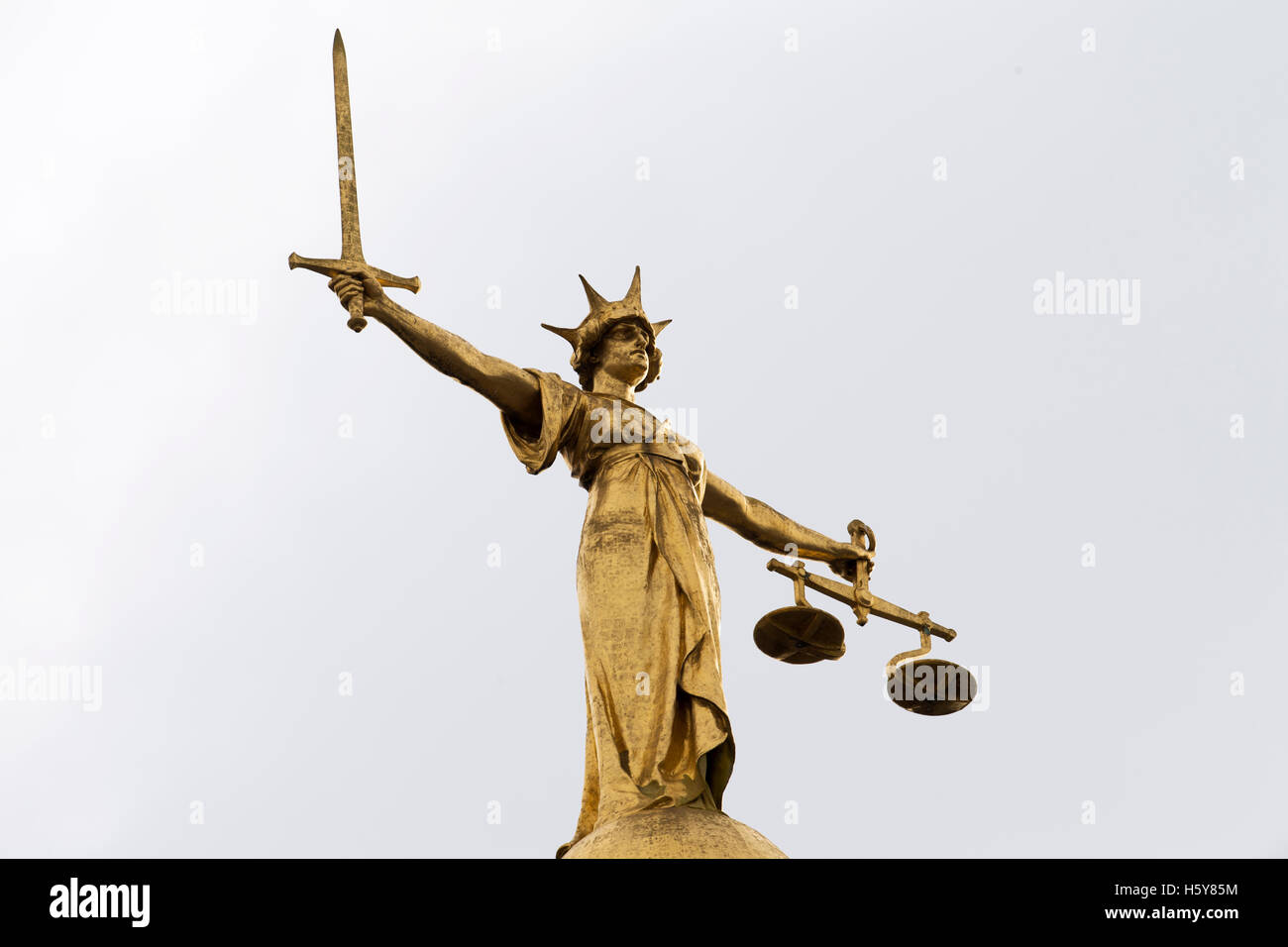 Old Bailey is the statue of Justice; she stands 60m (200ft) above the