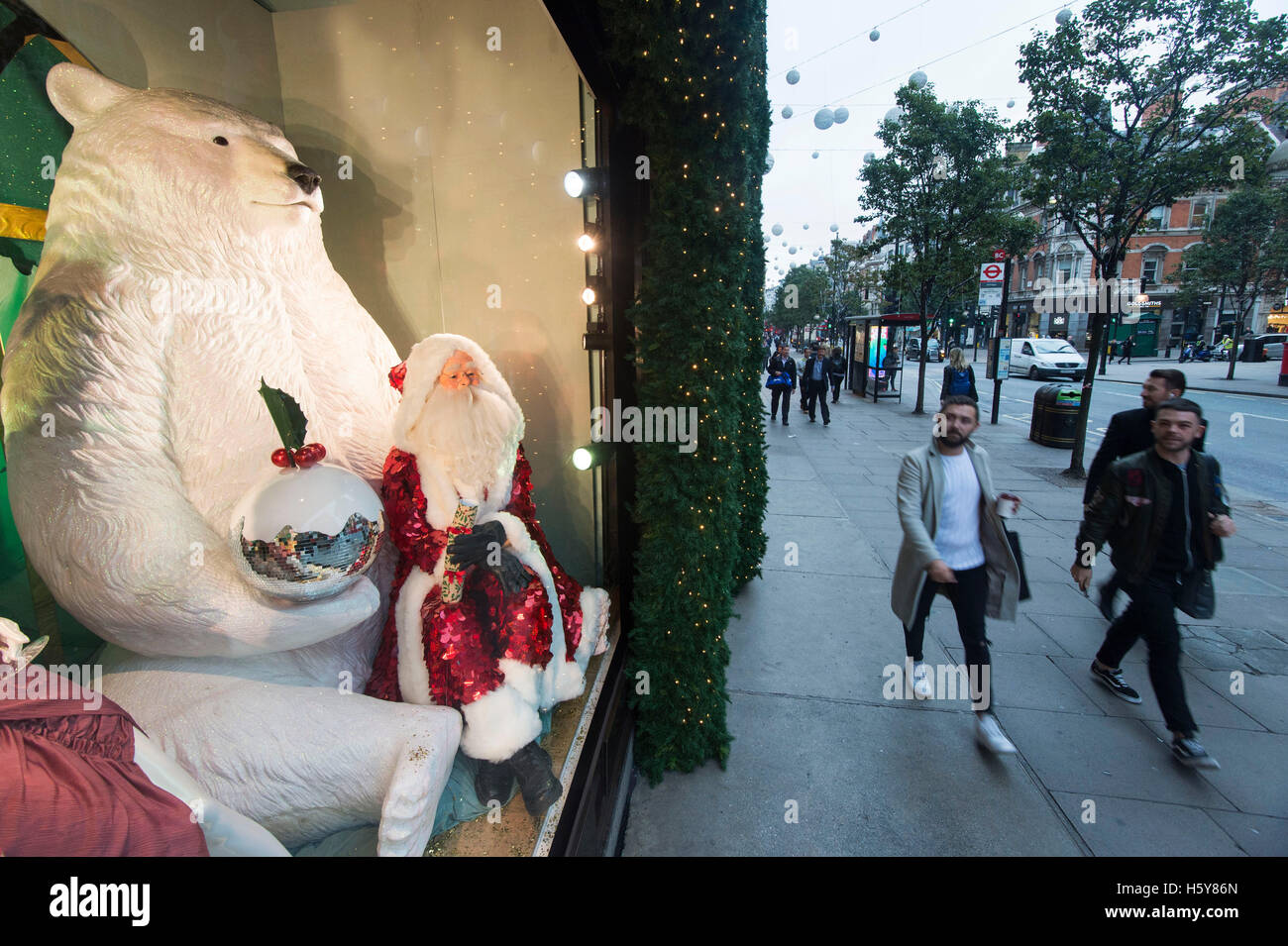 Selfridges,Oxford Street.Selfridges unveil their Christmas Window