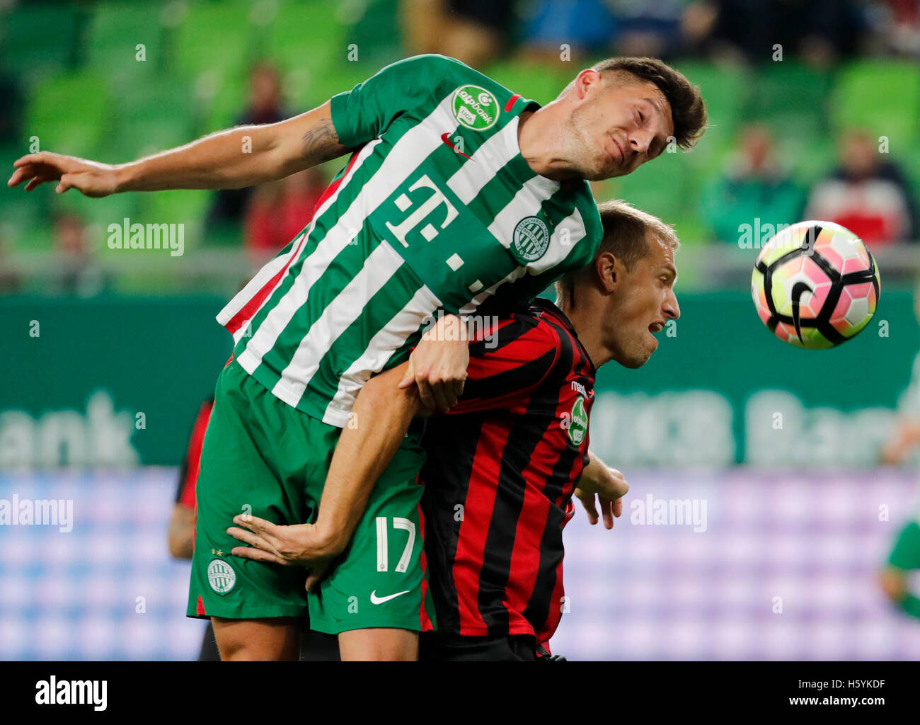 BUDAPEST, HUNGARY - MAY 7, 2016: Adam Pinter Of Ferencvarosi TC