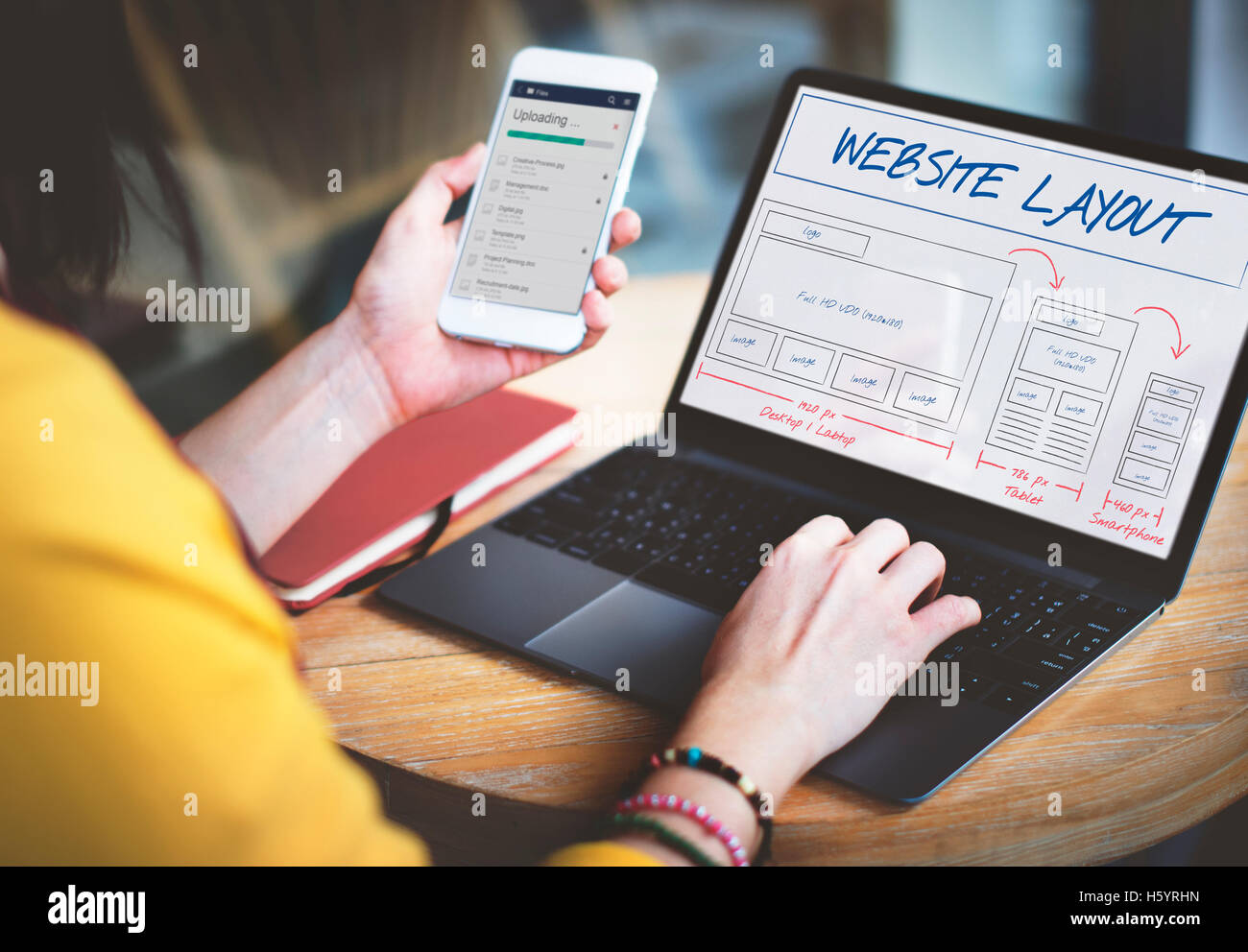 Web Layout Content Coding Template Data Design Concept Stock Photo - Alamy