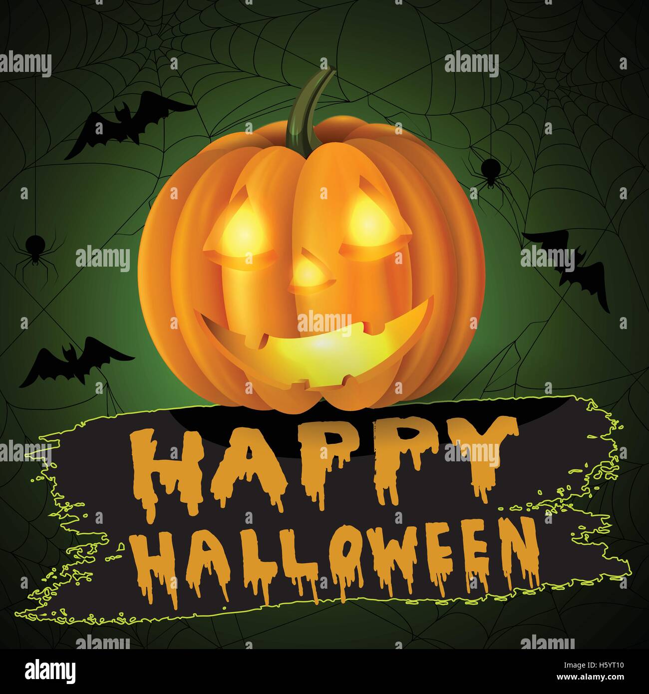 Scary Jack O Lantern halloween pumpkin Stock Vector Image & Art - Alamy